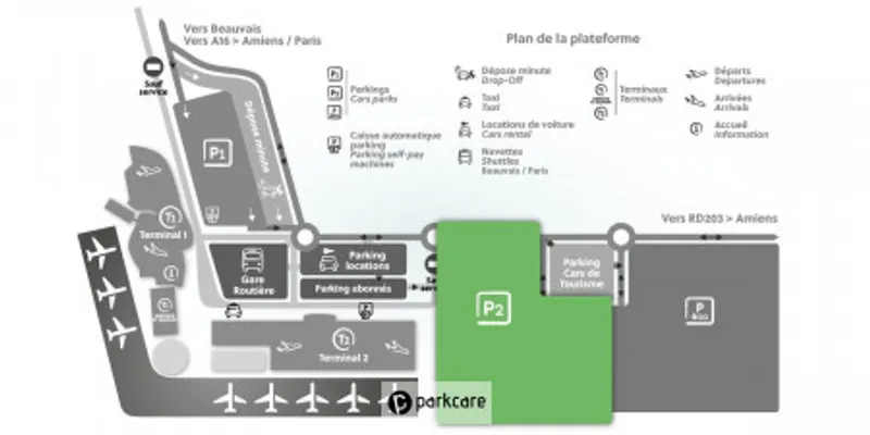 Parking Airport Beauvais P2 foto 2