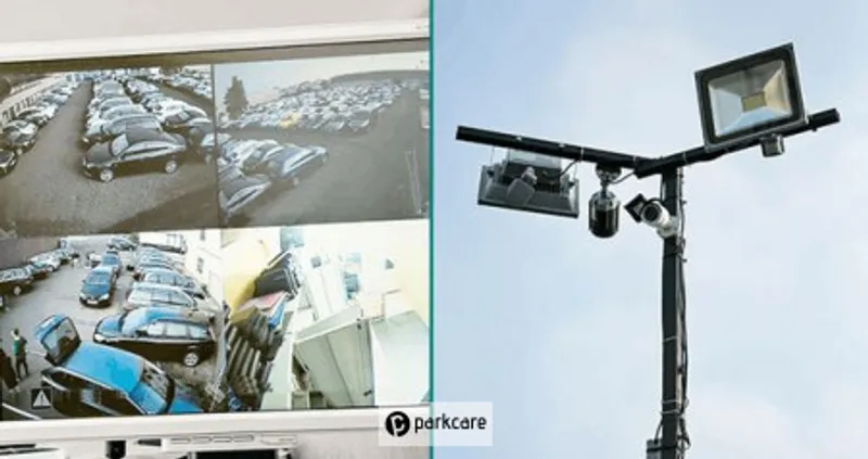 Camerabeveiliging op parkeerplaatsen Park and Fly Köln